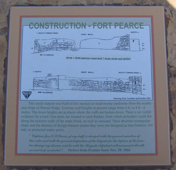 Photo of the "Construction - Fort Pearce" sign on the edge of the parking lot
