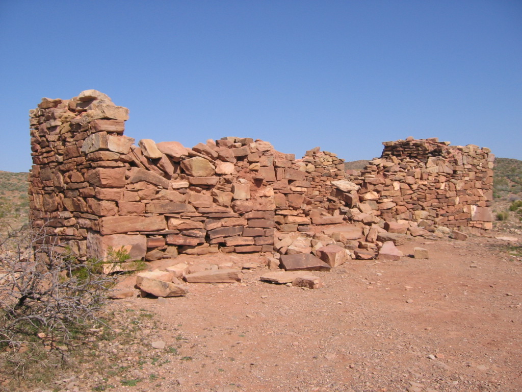 Photo of the south and east faces of Fort Pearce