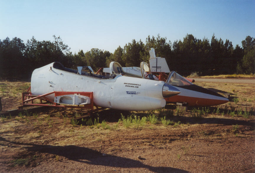 WCHS-00145 Nose sections of two aircraft at the Hurricane Mesa Test Facility