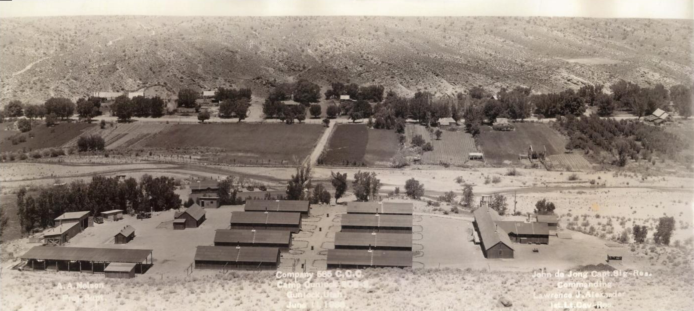 Gunlock CCC Camp in 1936