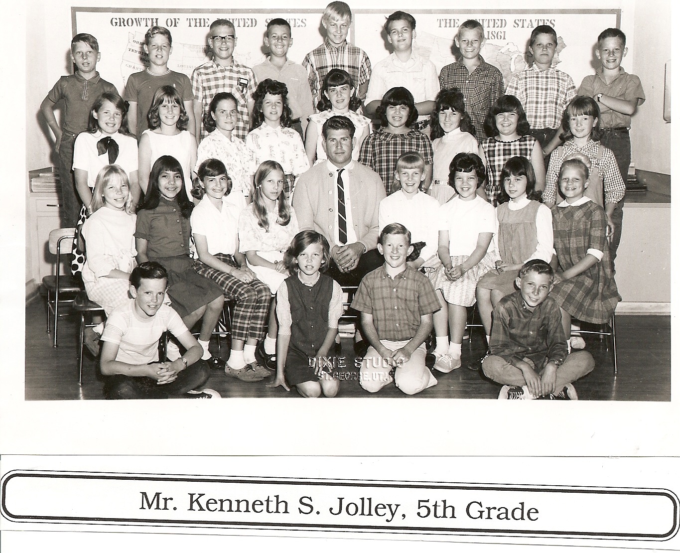 WCHS-00283 Mr. Kenneth S. Jolley's 1965-1966 Fifth Grade Class