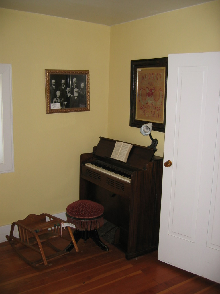 WCHS-00350 Old Piano on Display in the Hug-Gubler Home
