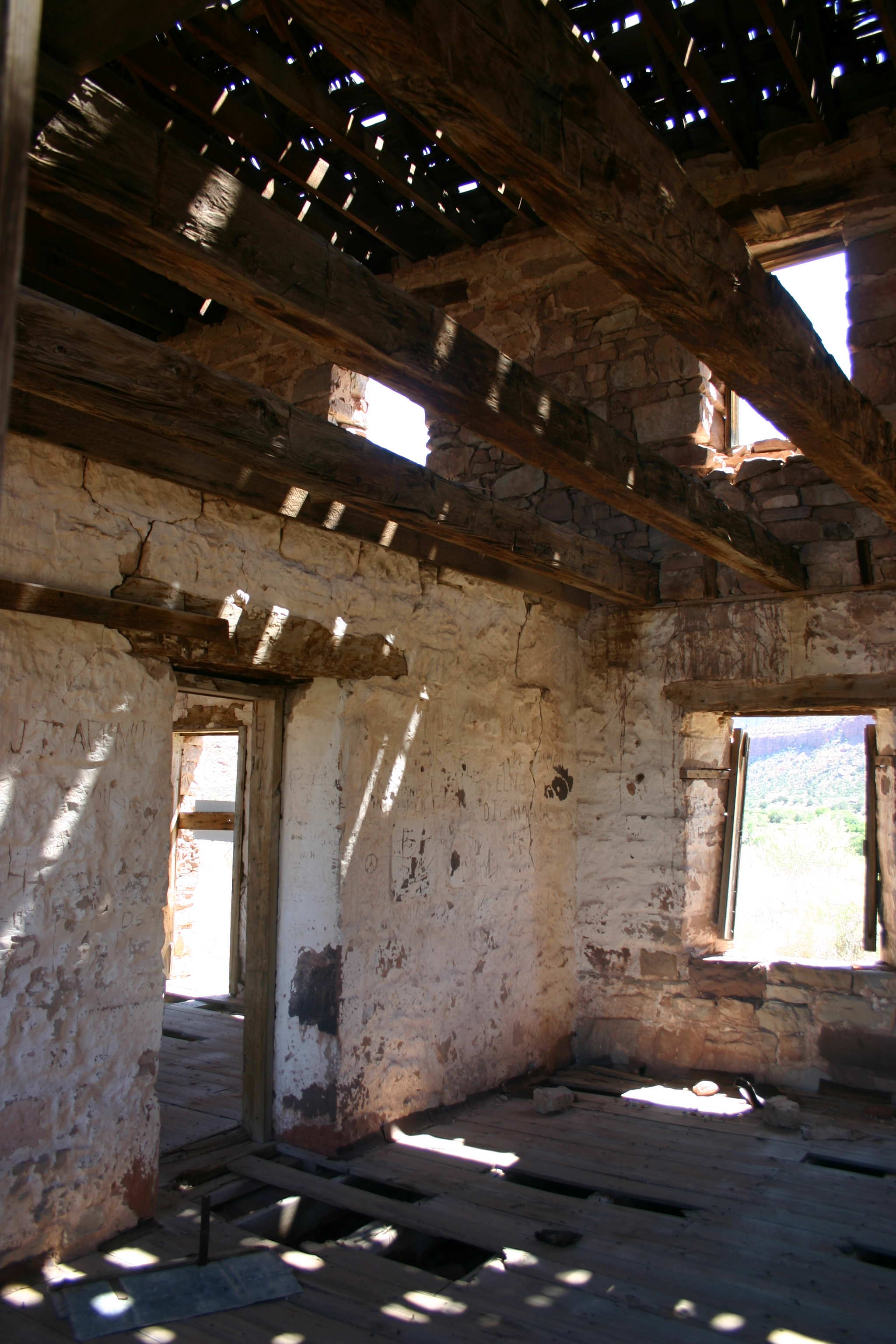 Interior of the DeMille Rock House at Shunesburg