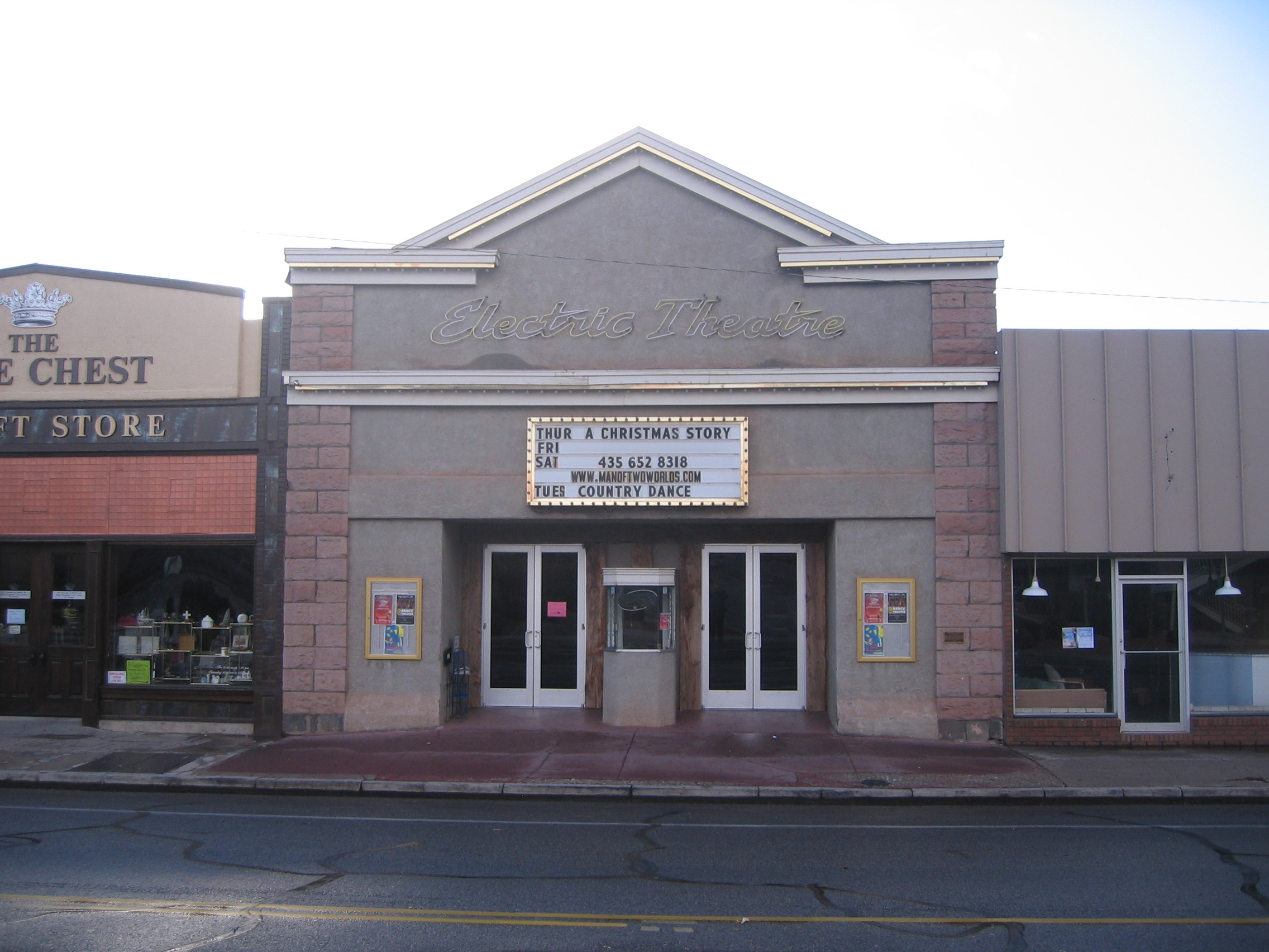 Front of the Electric Theatre in St. George