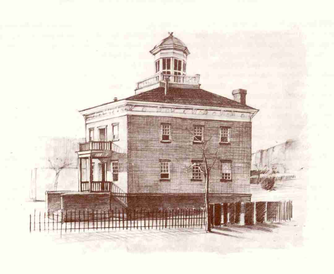 Sketch of the Old Pioneer Courthouse