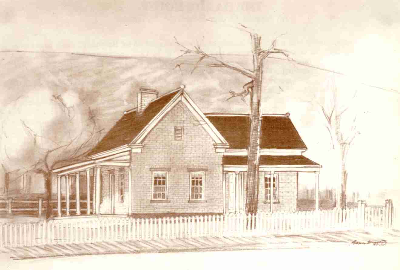 Sketch of the Bert & Hazel Bradshaw Home