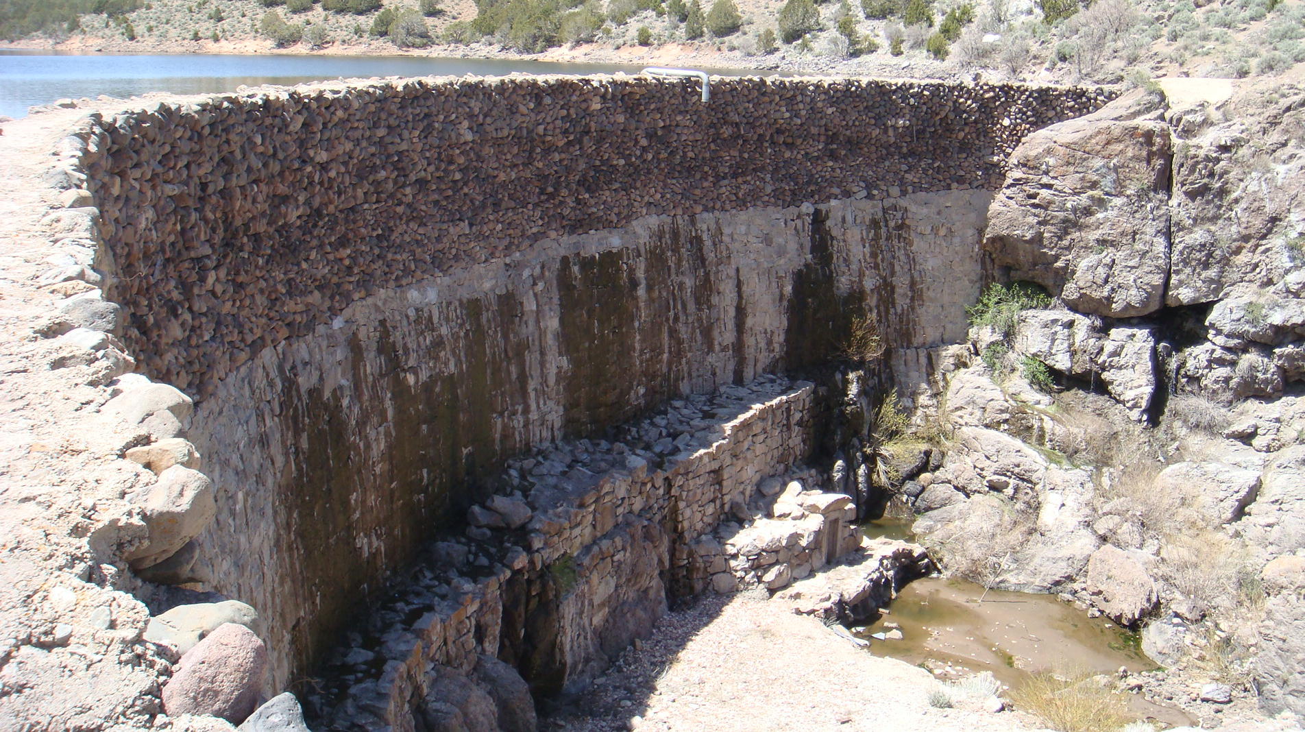 Downstream Side of the Enterprise Dam