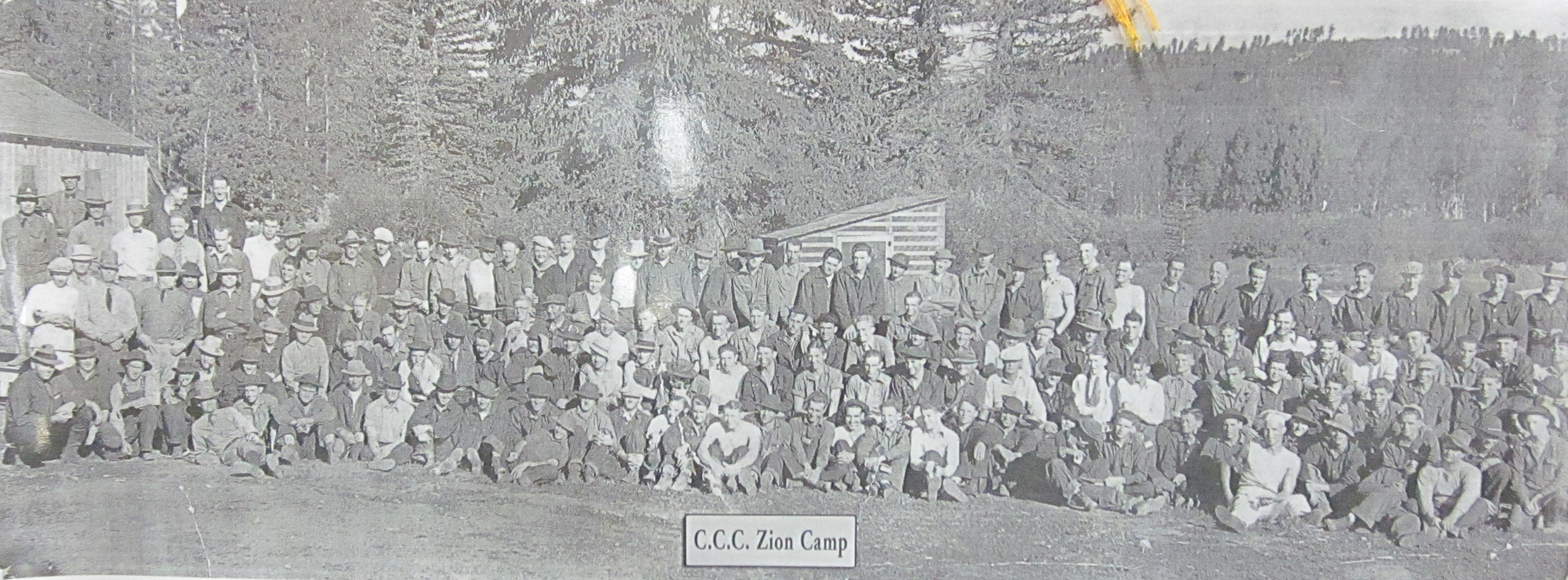 Photo of the men of the Zion CCC Camp