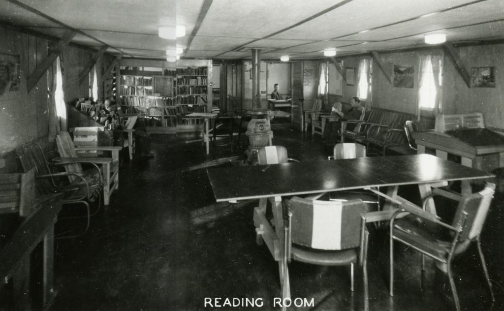 WCHS-01037 Reading room at the Leeds CCC Camp