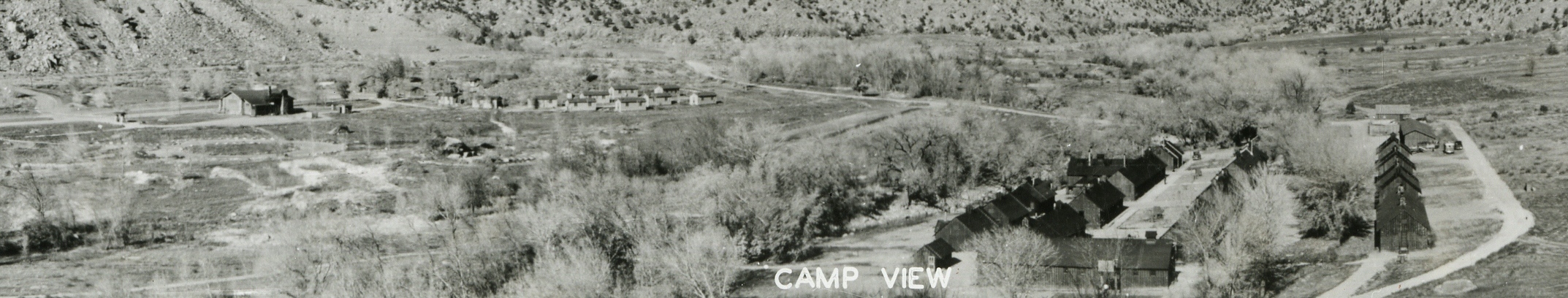 WCHS-01041 The Bridge Mountain (Springdale) CCC Camp in 1939