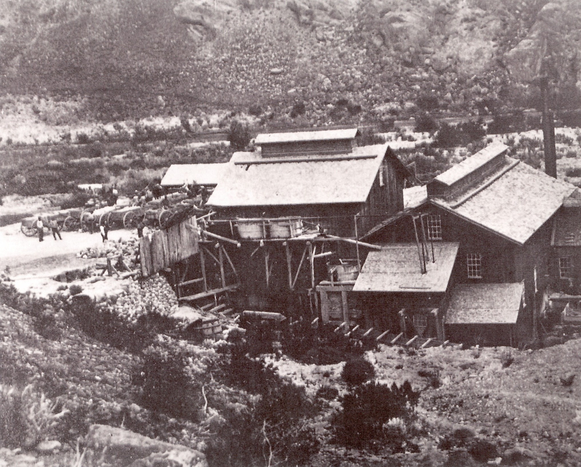 An unidentified mill in Silver Reef