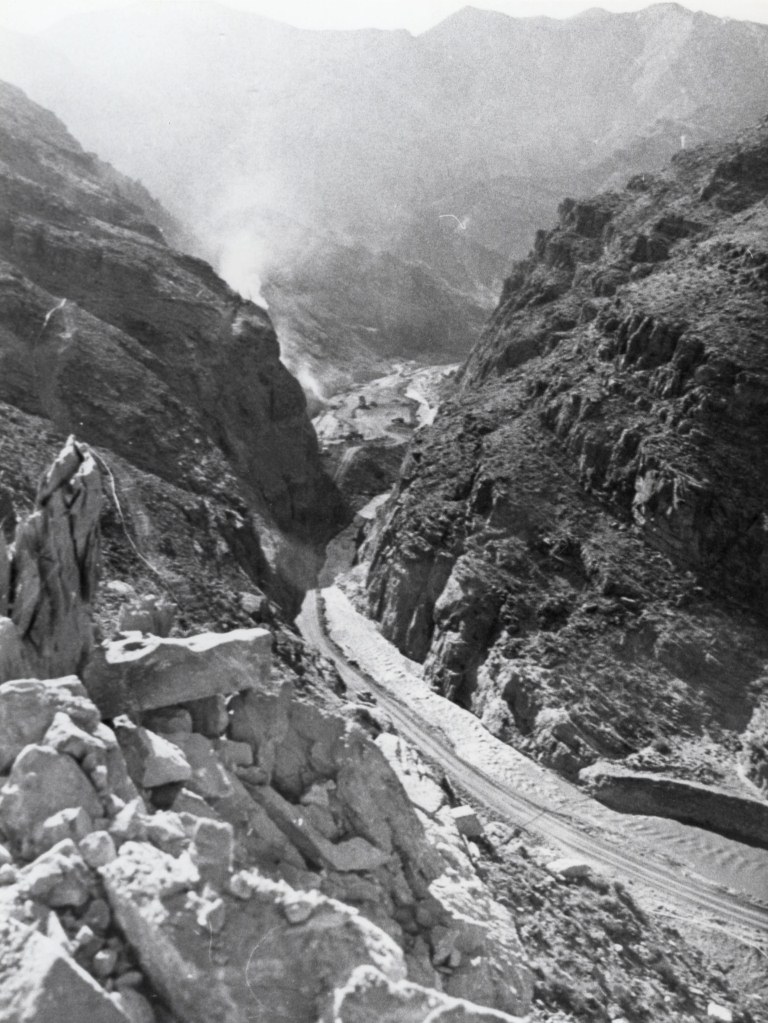 I-15 in the Virgin River Gorge under construction