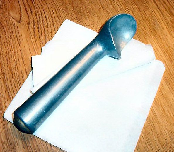 An old ice cream scoop