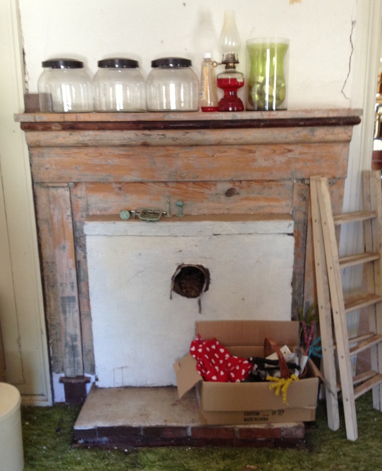 One side of the Fireplace in the John & Barbara Graf home