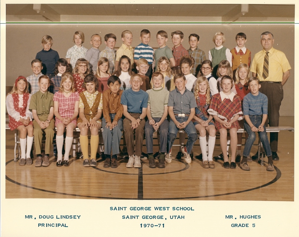 Mr. Hughes' 1970-1971 fifth grade class