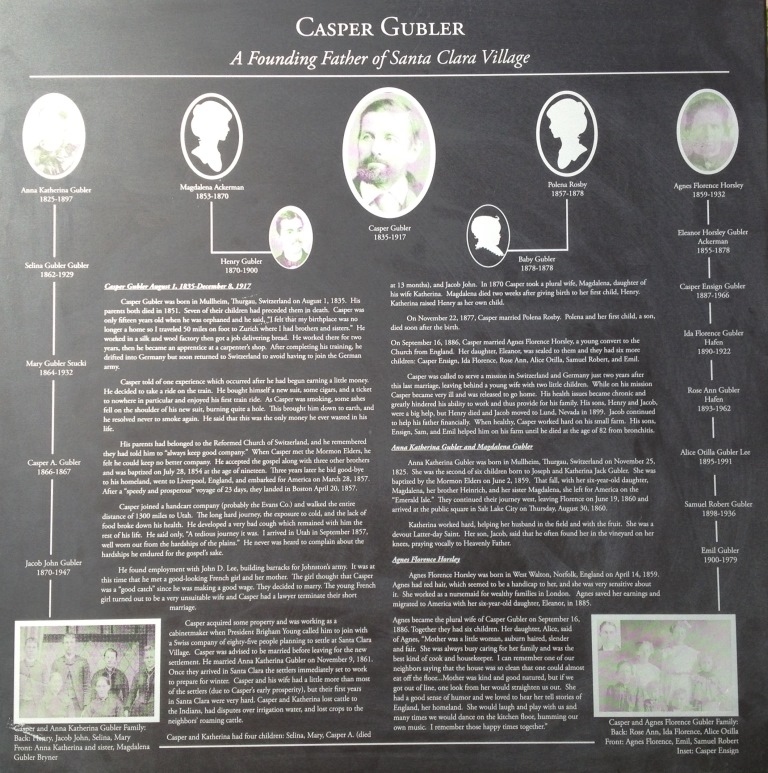 Casper Gubler plaque