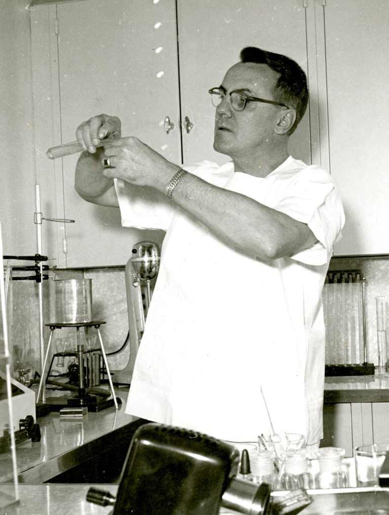 Technician doing lab work at the Dixie Pioneer Memorial Hospital