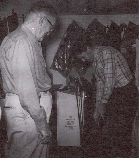 People checking out golf clubs at Pickett Lumber Company
