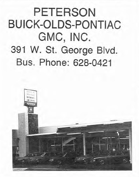 Peterson Buick-Olds-Pontiac-GMC Inc. ad