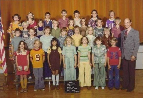 Mr. Davies' 1976-1977 fourth grade class at East Elementary School