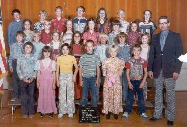 Mr. Gentry's 1976-1977 fourth grade class at East Elementary School