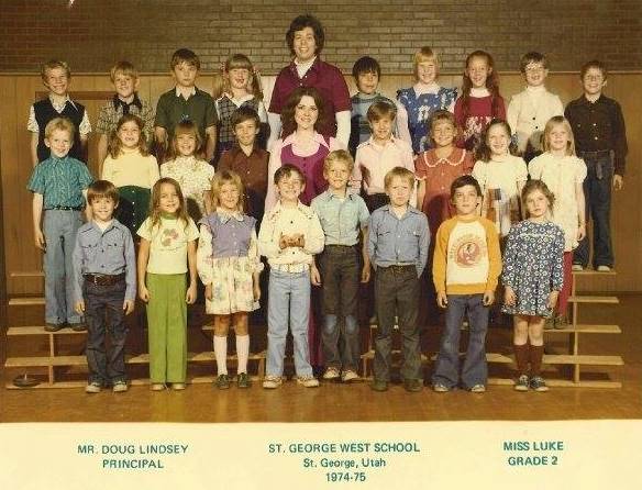 Miss Luke's 1974-1975 second grade class at West Elementary School