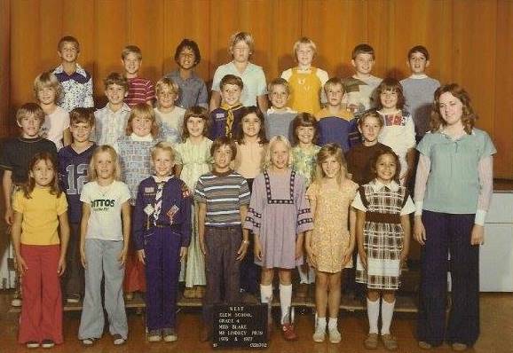 Miss Blake's 1976-1977 fourth grade class at West Elementary School