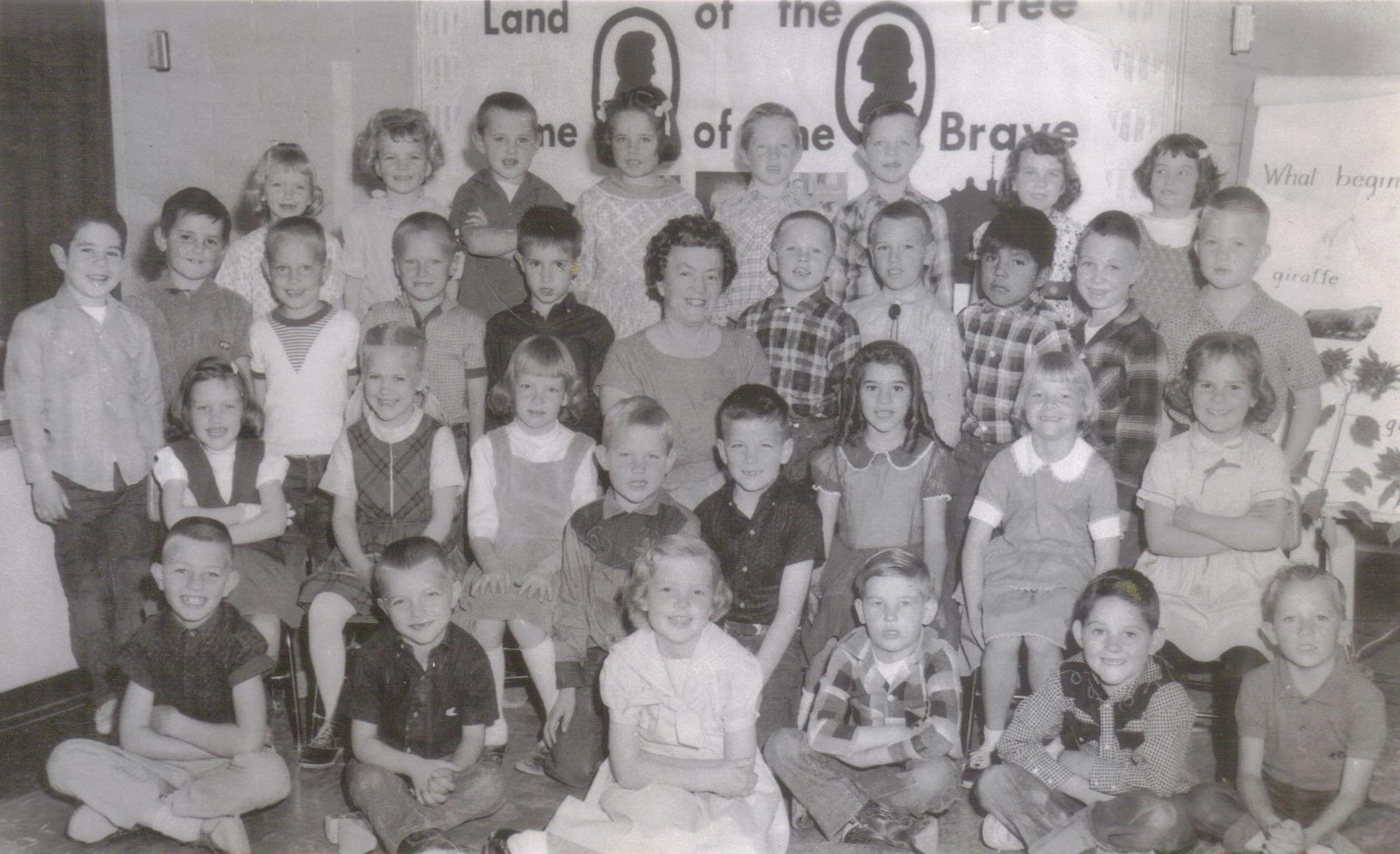 Mrs. Verna H. Schmutz's 1963-1964 first grade class at East Elementary School