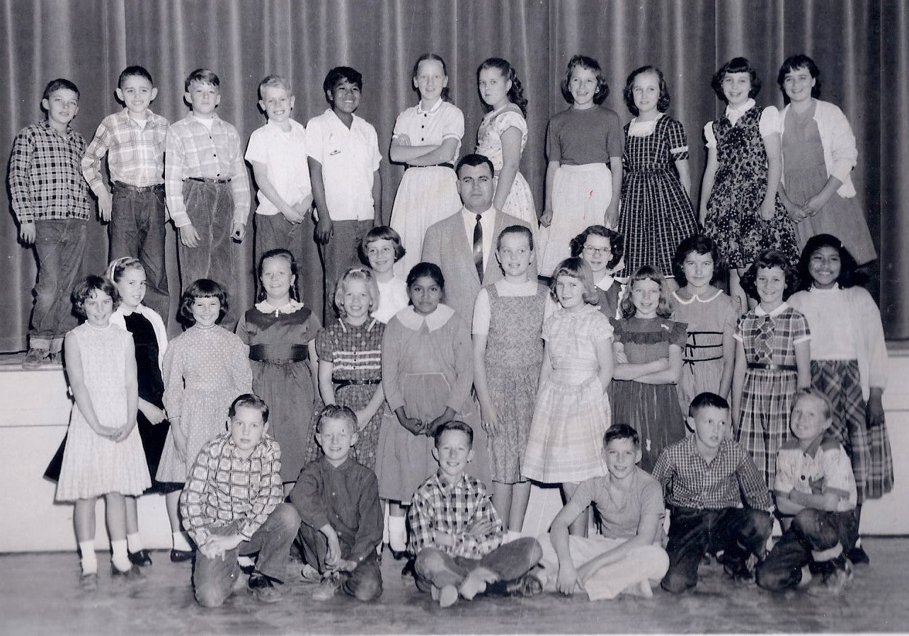 Mr. Hughes' 1957-1958 fifth grade class at East Elementary School