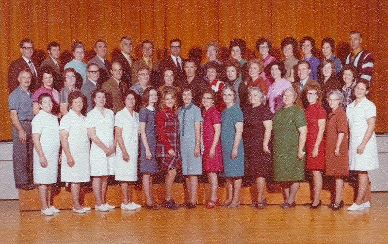 The 1972-1973 faculty & staff at East Elementary School