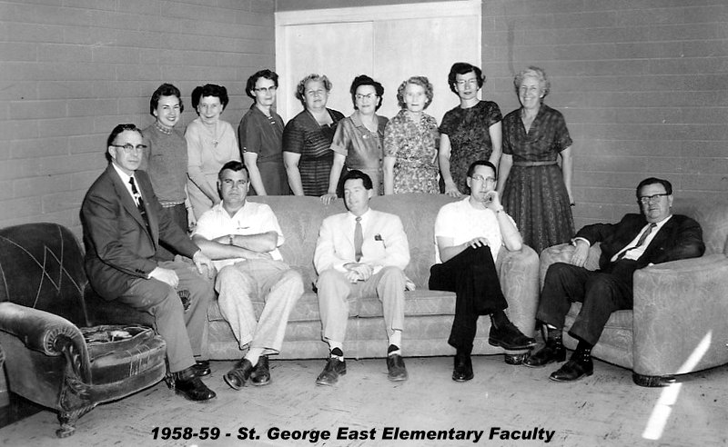 1958-1959 faculty at East Elementary School