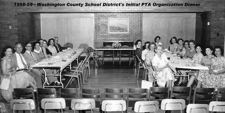 Washington County School District's initial PTA organization dinner