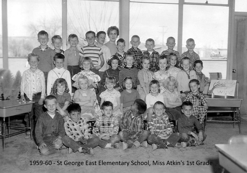 Miss Mary Lou Atkin's 1959-1960 first grade class at East Elementary School