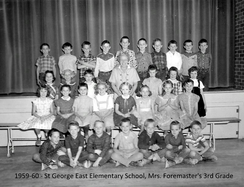 Mrs. Emily Foremaster's 1959-1960 third grade class at East Elementary School