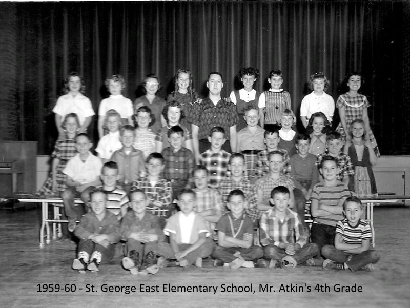 Mr. Ivan Atkin's 1959-1960 fourth grade class at East Elementary School
