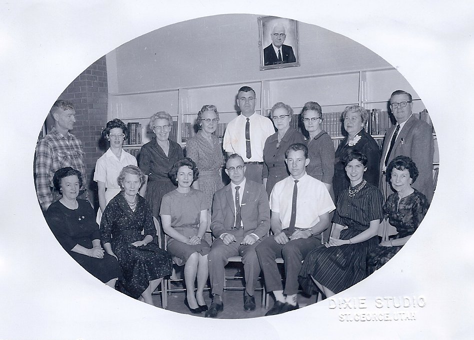 The 1961-1962 faculty and staff at East Elementary School