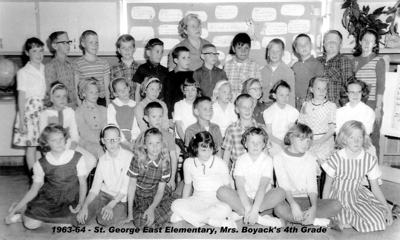 Mrs. Virginia Boyack's 1963-1964 fourth grade class at East Elementary School