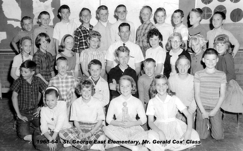 Mr. Gerald Cox's 1963-1964 fifth grade class at East Elementary School