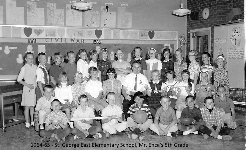 Mr. Randy J. Ence's 1964-1965 fifth grade class at East Elementary School
