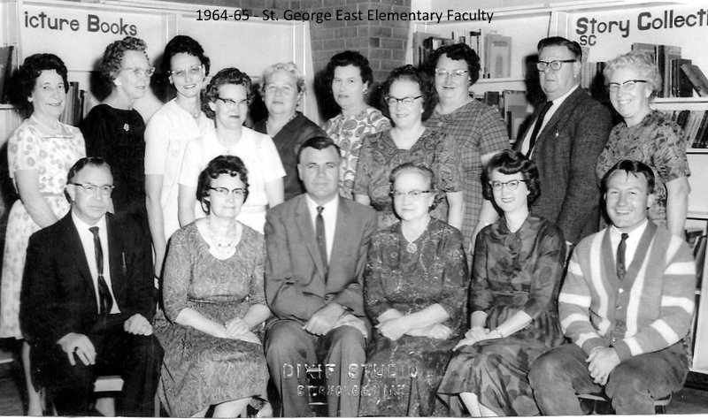 1964-1965 faculty at East Elementary School