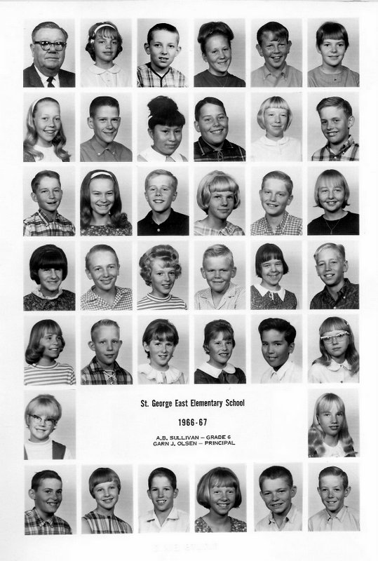 Mr. A. B. Sullivan's 1966-1967 sixth grade class at East Elementary School