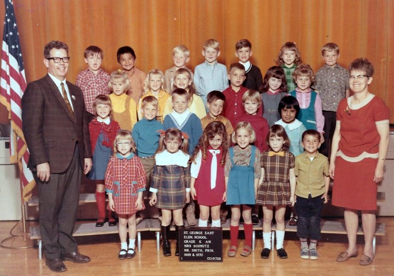 Mrs. Merlene Schmutz' 1969-1970 PM kindergarten class at East Elementary School