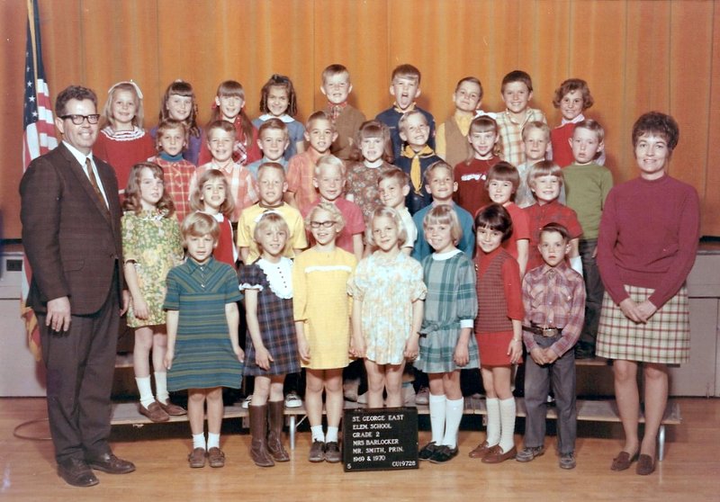 Mrs. Frances Barlocker's 1969-1970 second grade class at East Elementary School