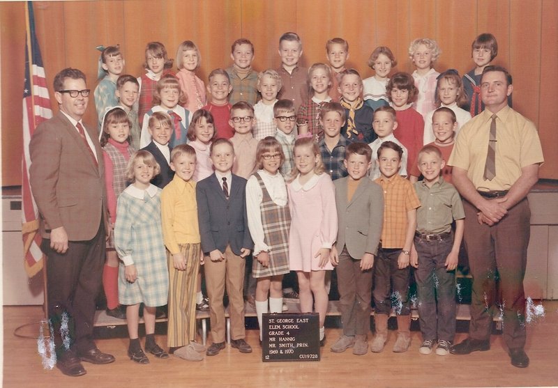 Mr. Verden Hannig's 1969-1970 fourth grade class at East Elementary School