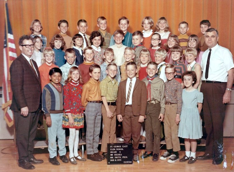 Mr. Owen Hughes' 1969-1970 fifth grade class at East Elementary School