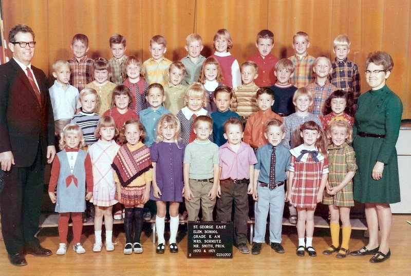 Mrs. Merlene Schmutz' 1970-1971 AM kindergarten at East Elementary School