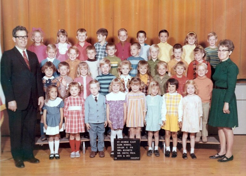 Mrs. Merlene Schmutz' 1970-1971 PM kindergarten at East Elementary School
