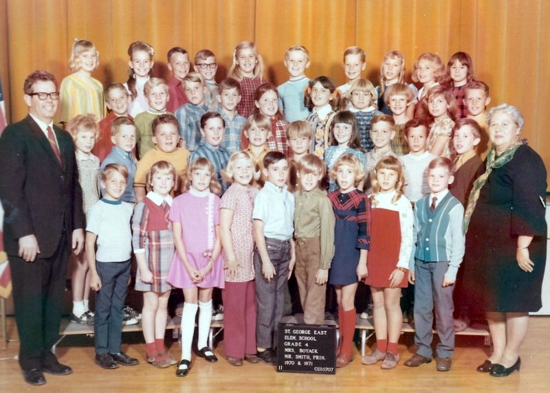 Mrs. Virginia Boyack's 1970-1971 fourth class at East Elementary School