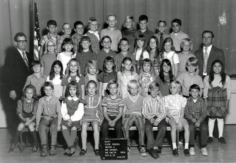 Mr. Verden Hannig's 1971-1972 fourth grade class at East Elementary School