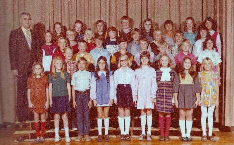 Mr. Owen Hughes' 1972-1973 fifth grade class at East Elementary School